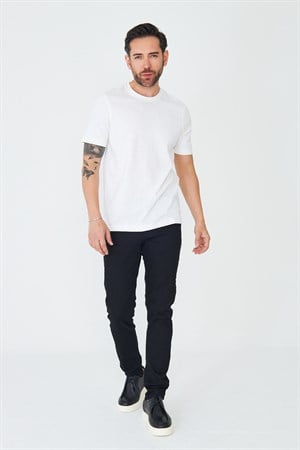 Siyah Spor Erkek Gabardin Pantolon