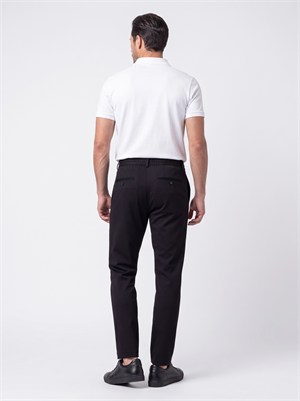 Siyah Yandan Cepli Slim Fit Jogger Spor Pantolon