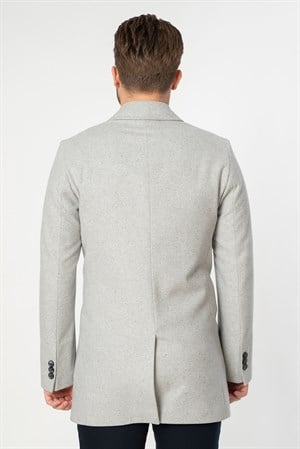 White Stone Abrantes Slim Fit 1754 Pamuklu Palto Gri