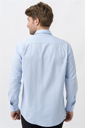 Mavi Regular Fit Normal Kalıp Kolay Ütülenen Cepli Pamuklu Gömlek