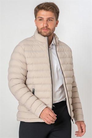 White Stone Rosenborg 9666 Slim Fİt Kaban  Taş