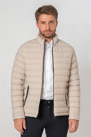 White Stone Rosenborg 9666 Slim Fİt Kaban  Taş