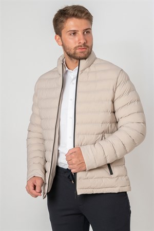 White Stone Rosenborg 9666 Slim Fİt Kaban  Taş