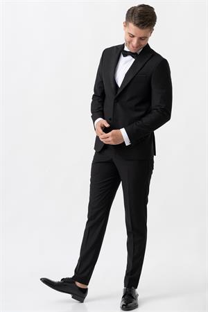 White Stone Trento D111 Slim Fit 6 Drop Damatlık Siyah