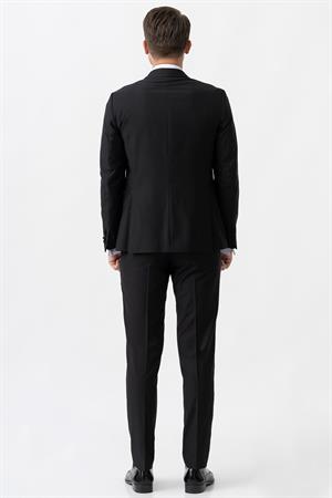 White Stone Trento D111 Slim Fit 6 Drop Damatlık Siyah