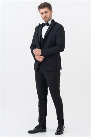 White Stone Guadalajara D114 Slim Fit Damatlık Takım Elbise Siyah