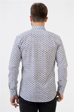 White Stone San Sebastián G2324 Regular Fit Pamuklu Gömlek Desenli