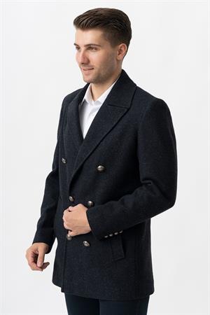 White Stone Trento K290 Kruvaze Yaka Slim Fit Pamuklu Kaban Laci