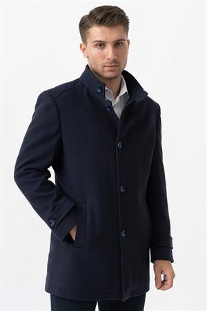 White Stone Grosseto 5061 Slim Fit Dik Yakalı Patlı Pamuklu Kaban Laci