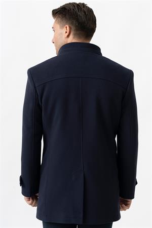 White Stone Grosseto 5061 Slim Fit Dik Yakalı Patlı Pamuklu Kaban Laci