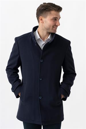 White Stone Grosseto 5061 Slim Fit Dik Yakalı Patlı Pamuklu Kaban Laci