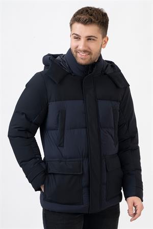 White Stone Edmonton 58101Slim Fit Kapüşonlu Kaban Laci