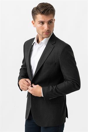 White Stone Trento C3001 Likralı Regular Fit  6 Drop Ceket Desenli