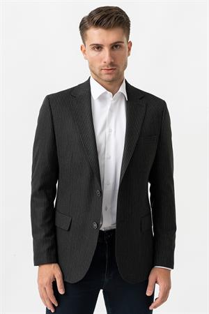 White Stone Trento C3001 Likralı Regular Fit  6 Drop Ceket Desenli