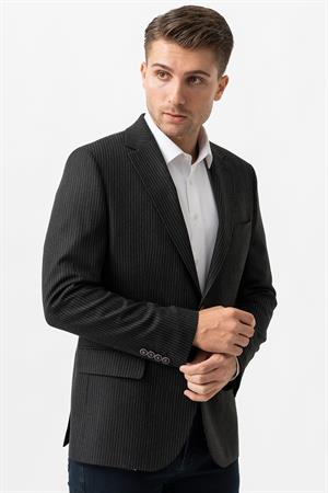 White Stone Trento C3001 Likralı Regular Fit  6 Drop Ceket Desenli