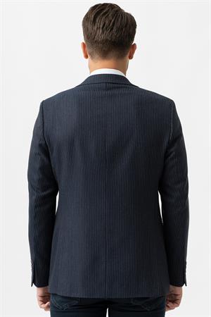 White Stone Vicenza C3002 Likralı Regular Fit 6 Drop Ceket Desenli