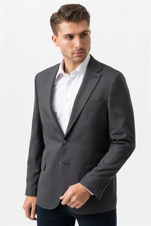 White Stone Terni C3003 Likralı Regular Fİt 6 Drop Ceket Desenli