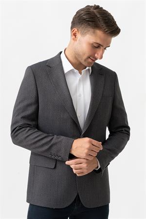 White Stone Terni C3003 Likralı Regular Fİt 6 Drop Ceket Desenli