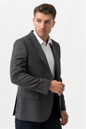 White Stone Terni C3003 Likralı Regular Fİt 6 Drop Ceket Desenli