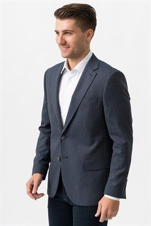 White Stone Novara C3004 Likralı 6 Drop Regular Fit Ceket Desenli 