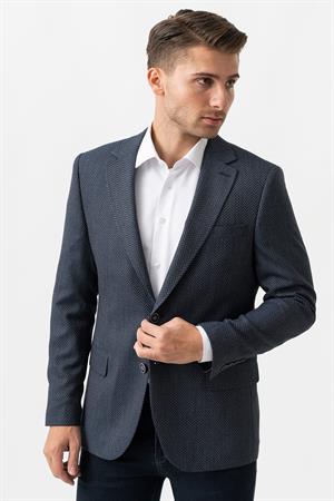 White Stone Novara C3004 Likralı 6 Drop Regular Fit Ceket Desenli 