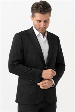 White Stone Fiumicino C3035 Regular Fit 6 Drop Ceket Desenli