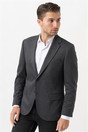 White Stone Imola C3037 Regular Fit 6 Drop Ceket Desenli