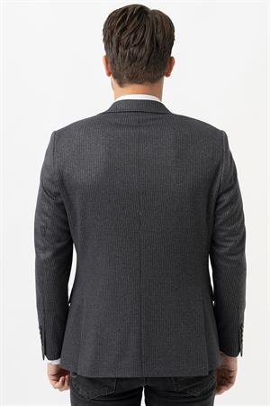 White Stone Imola C3037 Regular Fit 6 Drop Ceket Desenli