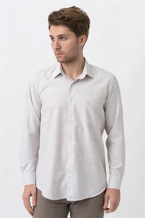 White Stone Barranquilla G83084 Pamuklu Regular Fit Gömlek  Bej