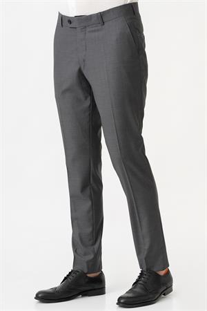 White Stone Caserta P1001 Slim Fit Düz Kumaş Pantolon Antrasit