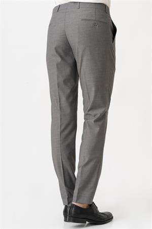 White Stone Caserta P1001 Slim Fit Düz Kumaş Pantolon Gri