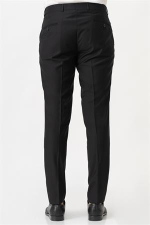 White Stone Caserta P1001 Slim Fit Düz Kumaş Pantolon Siyah