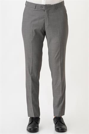 White Stone Caserta P1001 Slim Fit Düz Kumaş Pantolon Gri