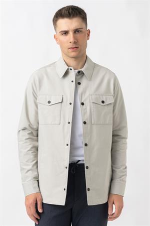 White Stone Aarberg 5814 Mevsimlik Slim Fit Pamuklu Mont Taş