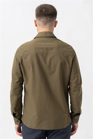 White Stone Aarberg 58144 Mevsimlik Slim Fit Pamuklu Mont Haki