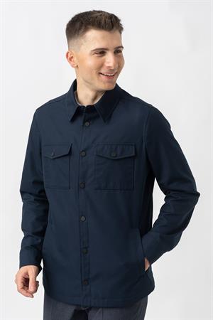 White Stone Aarberg 58144 Mevsimlik Slim Fit Pamuklu Mont Lacivert