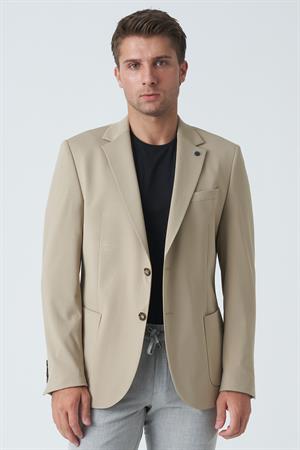 White Stone Belfast C4010 Slim Fit 6 Drop Ceket Bej