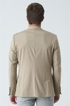 White Stone Belfast C4010 Slim Fit 6 Drop Ceket Bej