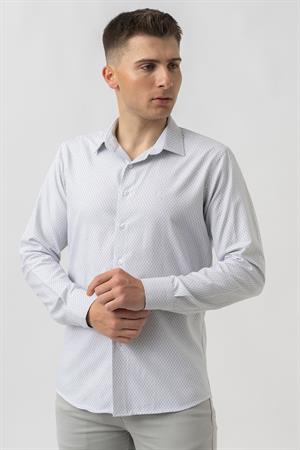 White Stone Aigle G17460 Regular Fit Armürlü Pamuklu Gömlek Siyah