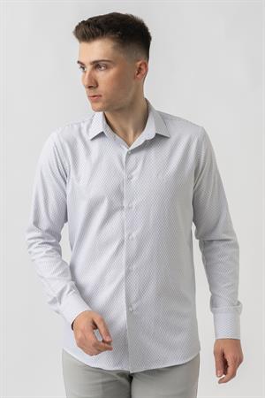 White Stone Aigle G17460 Regular Fit Armürlü Pamuklu Gömlek Siyah