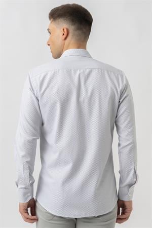 White Stone Aigle G17460 Regular Fit Armürlü Pamuklu Gömlek Siyah