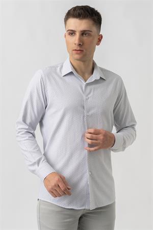 White Stone Aigle G17460 Regular Fit Armürlü Pamuklu Gömlek Siyah