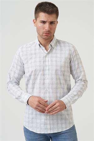 White Stone Cessnock Regular Fit g2004 Pamuklu Keten Gömlek Mint