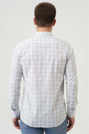 White Stone Cessnock Regular Fit g2004 Pamuklu Keten Gömlek Mint