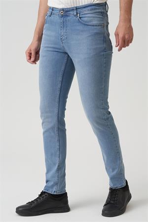 White Stone Albury J2427 Regular Fit Pamuklu 5 Cep Jean Pantolon Buz Mavi