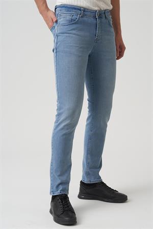 White Stone Albury J2427 Regular Fit Pamuklu 5 Cep Jean Pantolon Buz Mavi