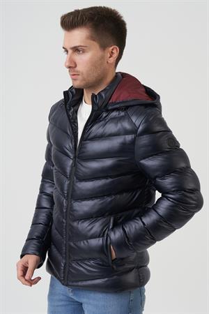 White Stone San Diego Slim Fit Kapüşonlu Kaban Laci