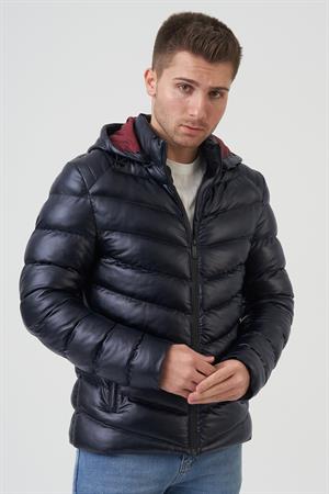 White Stone San Diego Slim Fit Kapüşonlu Kaban Laci