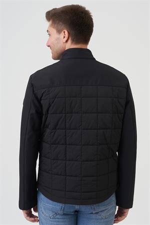 Lacivert Slim Fit Fermuarlı İki Cepli Sıcak Tutan Mont