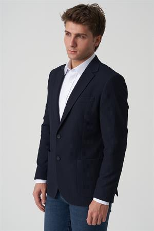 White Stone Almada C4017 Slim Fit 6 Drop Ceket Laci